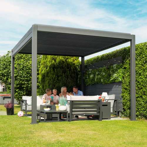 Titan 3m Square Aluminium Pergola - Staffordshire Hot Tubs & Swimspas
