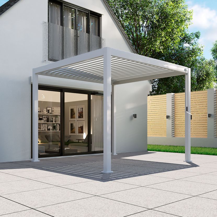 Titan 3m x 3m Square Aluminium Pergola - Staffordshire Hot Tubs & Swimspas