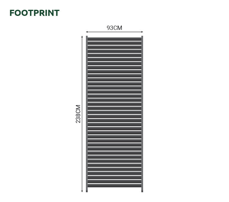 Aluminium Louvre Side Panel - Single Panel - Staffordshire Hot Tubs & Swimspas