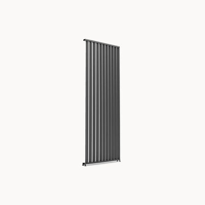 Aluminium Vertical Louvre Side Panel - 1.0m x Single Panel in Graphite Grey - Staffordshire Hot Tubs & Swimspas