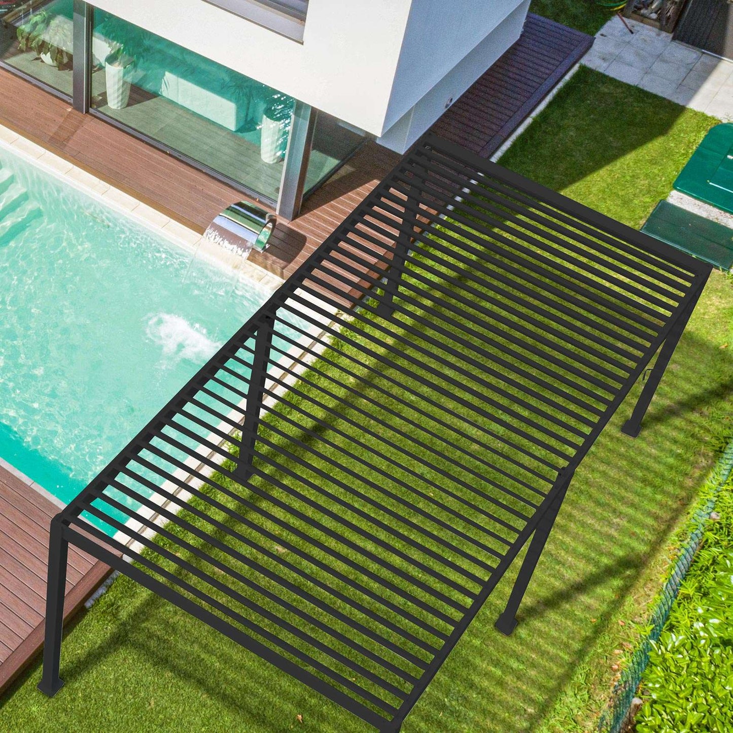 Titan 6m x 3m Rectangular Aluminium Pergola - Staffordshire Hot Tubs & Swimspas
