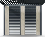 Titan Aluminium Pergola 31cm Solid Side Wall Panel - Staffordshire Hot Tubs & Swimspas